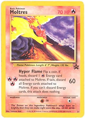 Pokemon Legendary Birds Moltres Promo Card #21