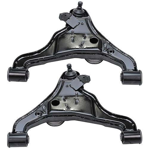 Image of Detroit Axle - Front End 12pc Suspension Kit for 05-12 Nissan Pathfinder 05-19 Frontier 05-15 Xterra, 4 Lower & Upper Control Arms 4 Outer & Inner Tie Rods 2 Sway Bars 2 Boots Replacement
