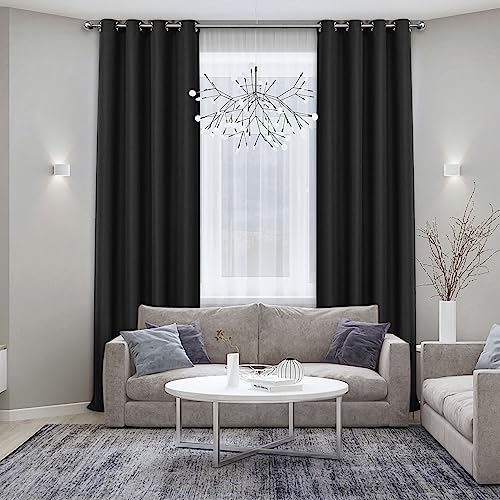 Accesorios Para Baño, Home Improvement KCHOOH Cortinas Blackout para Recámara,Cortinas Blackout Cortas, Piezas Cortinas Blackout, Cortinas de Aislamiento Térmico, Reducción de Ruido, Suaves y...