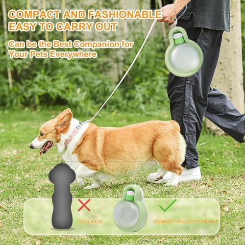 Liamcute Portable Dog Travel Water Bottle, 2-in-1 Foldable Dog Water Dispenser, 17oz (500ml), Gravity-Fed, Plastic, Small/Medium Dogs & Cats - Image 3