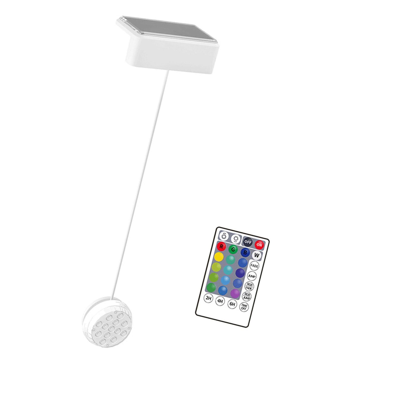 Msioytog Solar Powered Light with Remote Timer for All Pool Types Solar Powered Swimming Pool Light