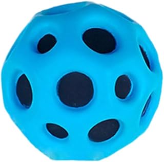 Space Ball Moon Ball High Resilience Hole Ball Mini Bouncing Ball Toy Moonball Bouncy Balls Extreme High Bouncy Ball Soft Moon Shape Bouncy Balls Sport Training Ball for Kids Pets Party, Easy to Grip