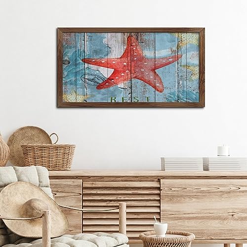 Placa de madera de océano náutica regalo original decorativo de hogar 7
