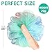 20 Pack Mini Shower Loofah Bath Sponge 20G, Soft Travel Size Nylon Mesh Puff for Body Wash, Loofah Shower Exfoliating Scrubber Pouf for Women and Men, Full Cleanse, Beauty Bathing Accessories
