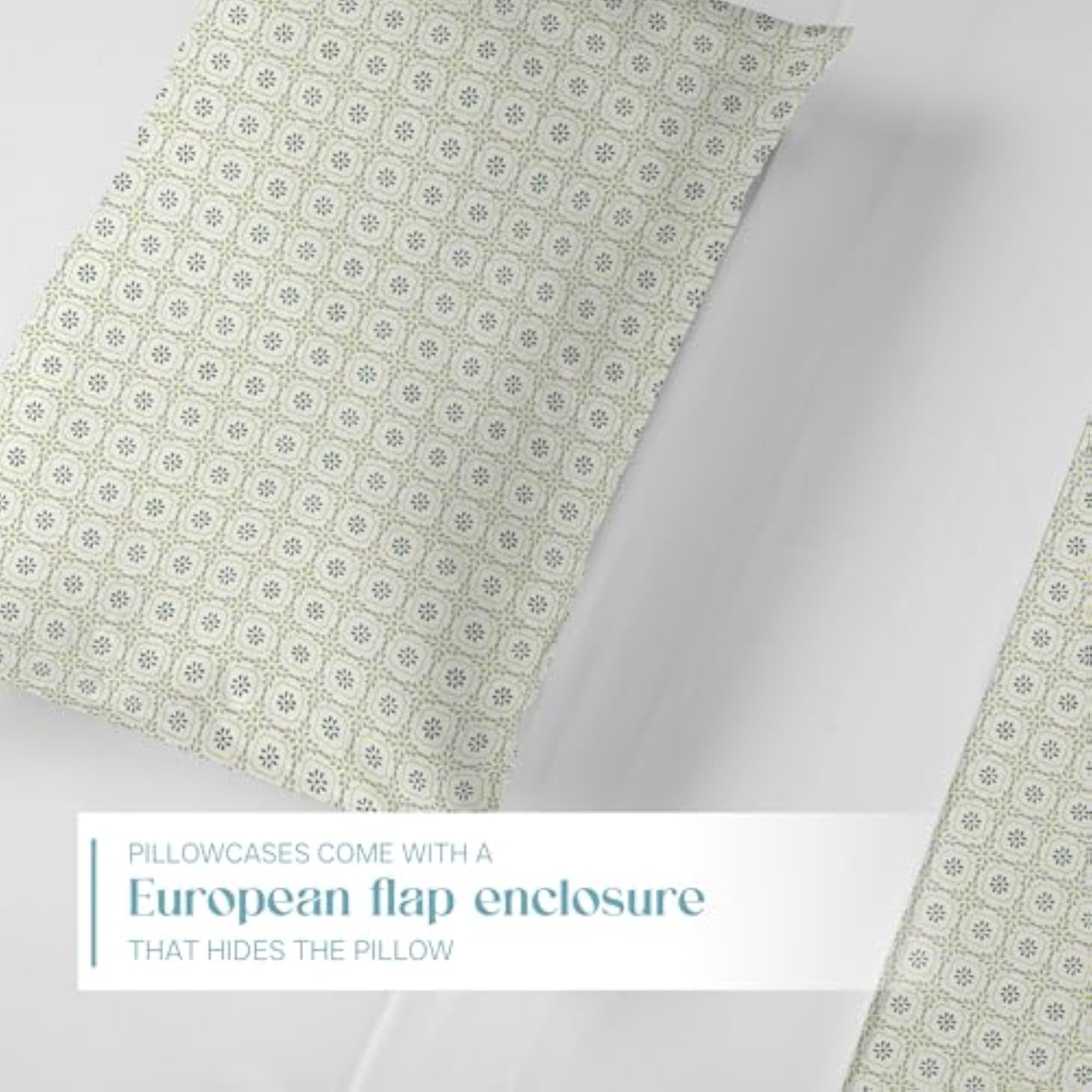 100% Cotton Standard Size Pillow Covers, Set of 2