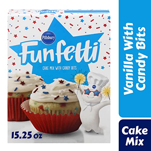 Pillsbury Stars & Stripes Funfetti Pudding Cake Mix Pack Of 2 #TOP1