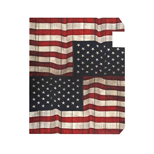 Woor American Flag Painted Wood Wall Background Magnetic Mailbox Cover Mailwraps Garden Yard Home Decor For Outside Standard Size-18"X 20.8" #TOP2