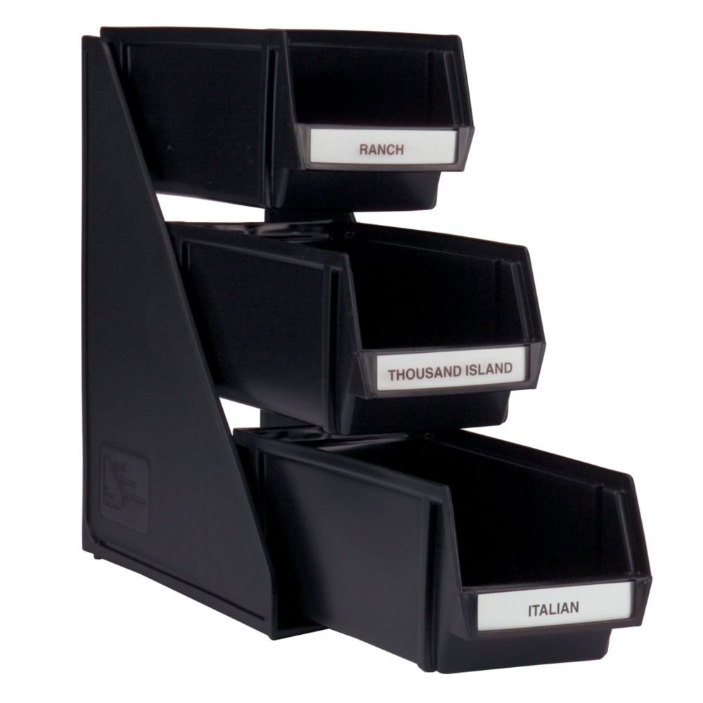TraexBlack 3 Tier Self Serve System With Clips