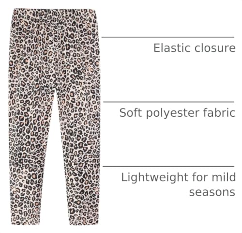 Image of Mud Kingdom Little Big Girls Leggings Cute Printing Polyester Stretchy Fashion Spring Summer