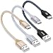 Short USB Type C Cable - [3Pack 1Ft] iSeekerKit USB C to USB A Cable Braided Fast Charging Cable Compatible Samsung Galaxy S8 S8+ Google Pixel Nexus 6P 5X HTC10 LG V20 G5 Other Type C Device