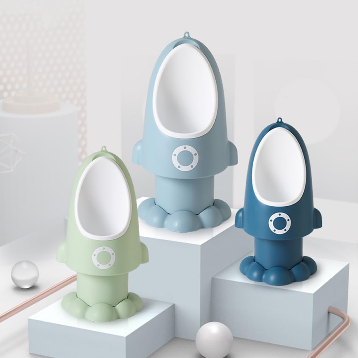 Jungen Urin Trainer Kleinkind Urinal mit Verstellbarer Töpfchen Ab Jahre aus PP Leicht zu Reinigen Cartoon Design