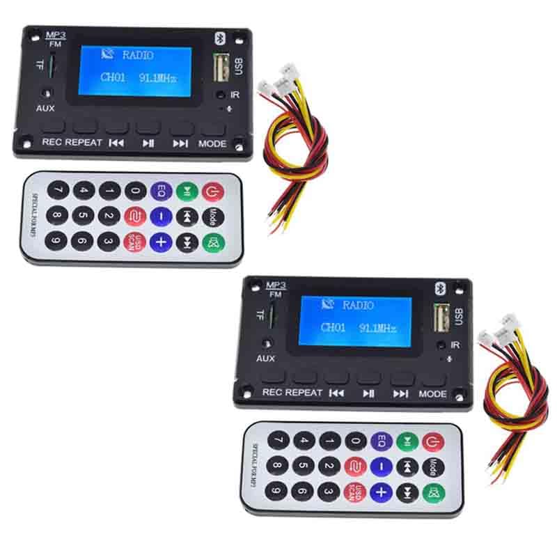 2PCS 5.0 decoding Board with Song Title Display LCD Screen Lossless MP3 Player U Disk TF Cassette-image-10