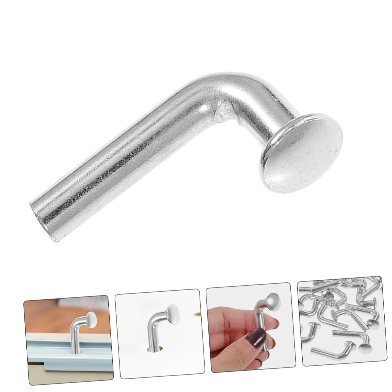 IMIKEYA Clip di Sicurezza per Scaffalature Pallet 50 Pezzi in Metallo Perno di Blocco a Testa Piatta e Design Flessibile per Magazzini e Depositi