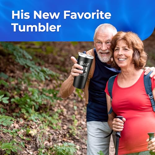 SassyCups Best Papa-GrandFather (Papa - Black, 30 oz)