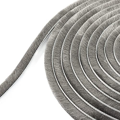 Bellveen Adhesive Brush Weather Stripping for Sliding Doors and Windows