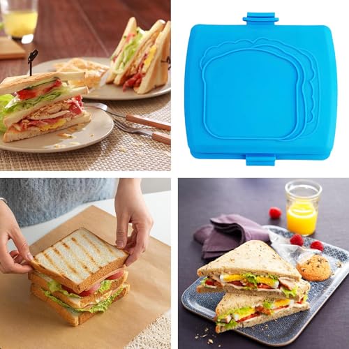 Sandwichera para microondas y prensa para paninis con placas antiadherentes 5