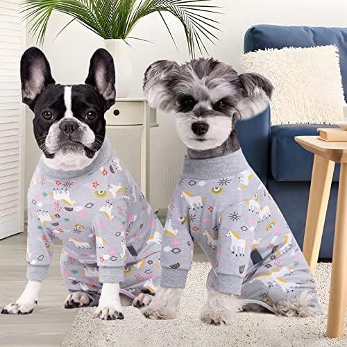 Surgery Recovery Suit for Small Dogs - Long Sleeve Onesie
