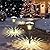 Beau Jardin 8 Pack Solar Pathway Lights Color Changing + Bright White Outdoor Garden Stake Glass LED Stainless Steel Waterproof Landscape Path Lighting for Yard Walkway Driveway Outside Black