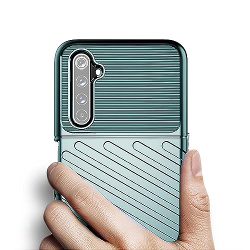 Image of Amazon Brand - Solimo Shockproof Mobile Cover Compatible with Realme 6 4G / 6i 4G (360 Degree Protection | Protective Design | Anti-Scratch Tough Slim TPU Case), Green