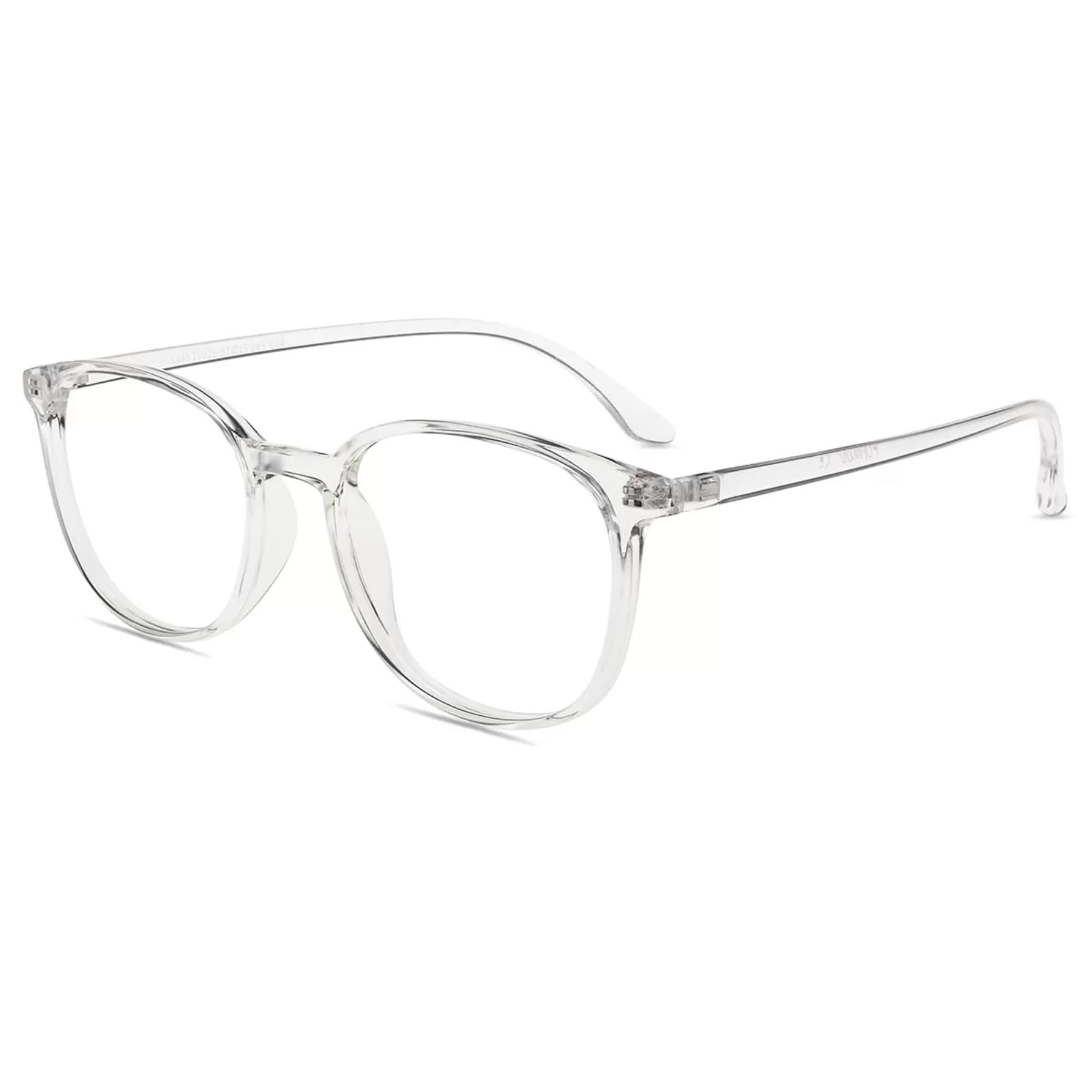 Firmoo Classic Square Blue light Blocking Computer/TV Reading Glasses,Glare Free Readers,Lightweight Plastic Frame Unisex Women/Men(Clear Frame)