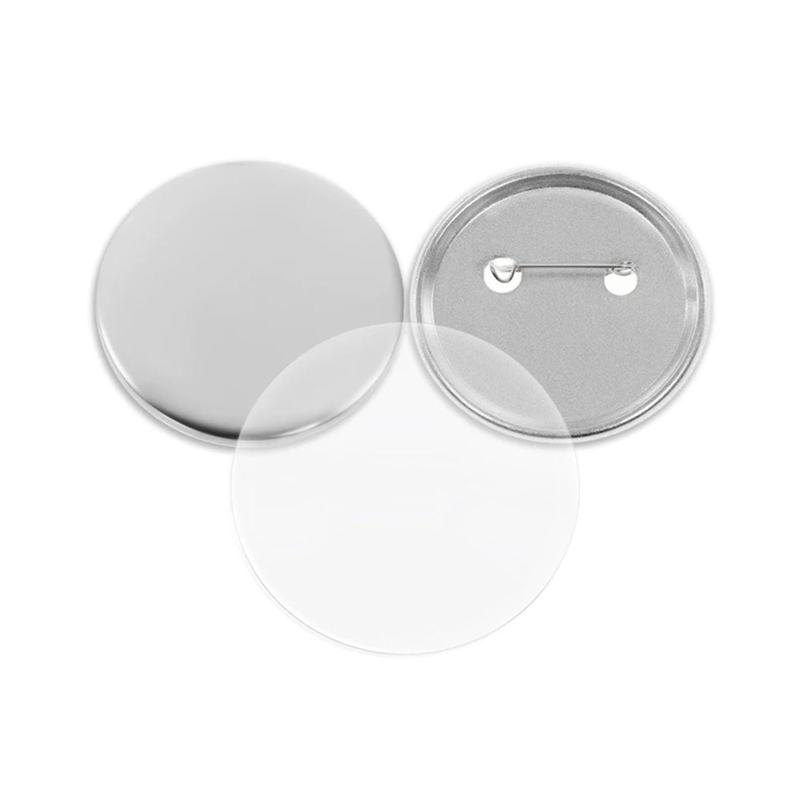 Teile zur Herstellung von Anstecknadeln und Knöpfen, 100er-Set, 58 mm, rund, Materialien for Knopfmacher, Presse, Kunsthandwerk, DIY Für Basteln