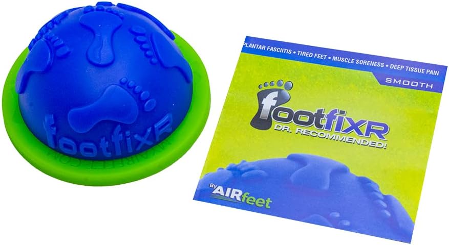 Massaging Ball for Foot and Arch Relief, Deep Tissue Pain, Plantar Fasciitis and Neuropathy, FootFIXR Dome (Smooth)