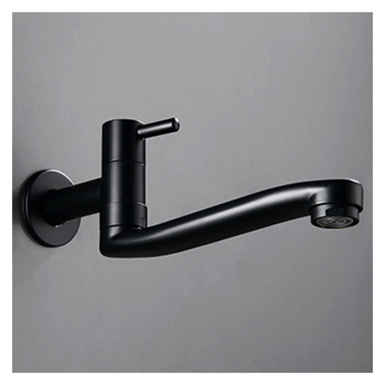 Robinet de cuisine simple eau froide mural pivotant 360