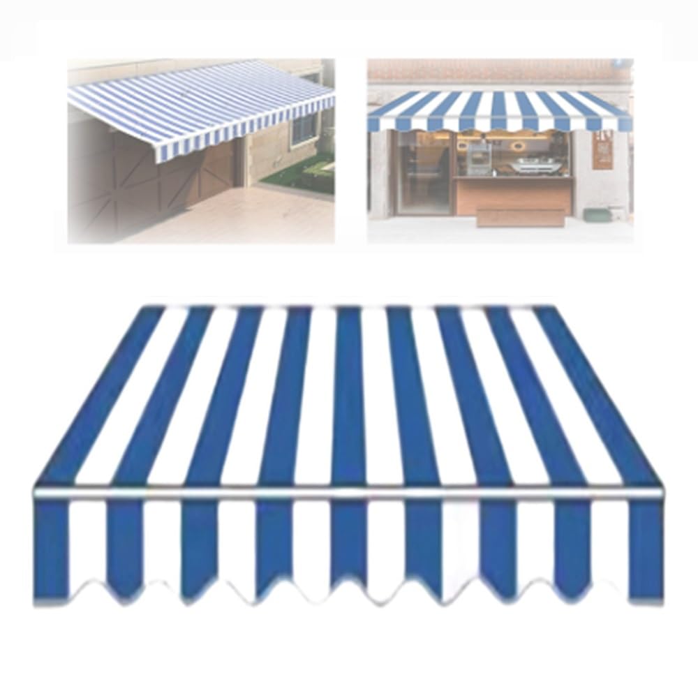 Tenda retrattile di ricambio, impermeabile, per patio, giardino, balcone, terrazza