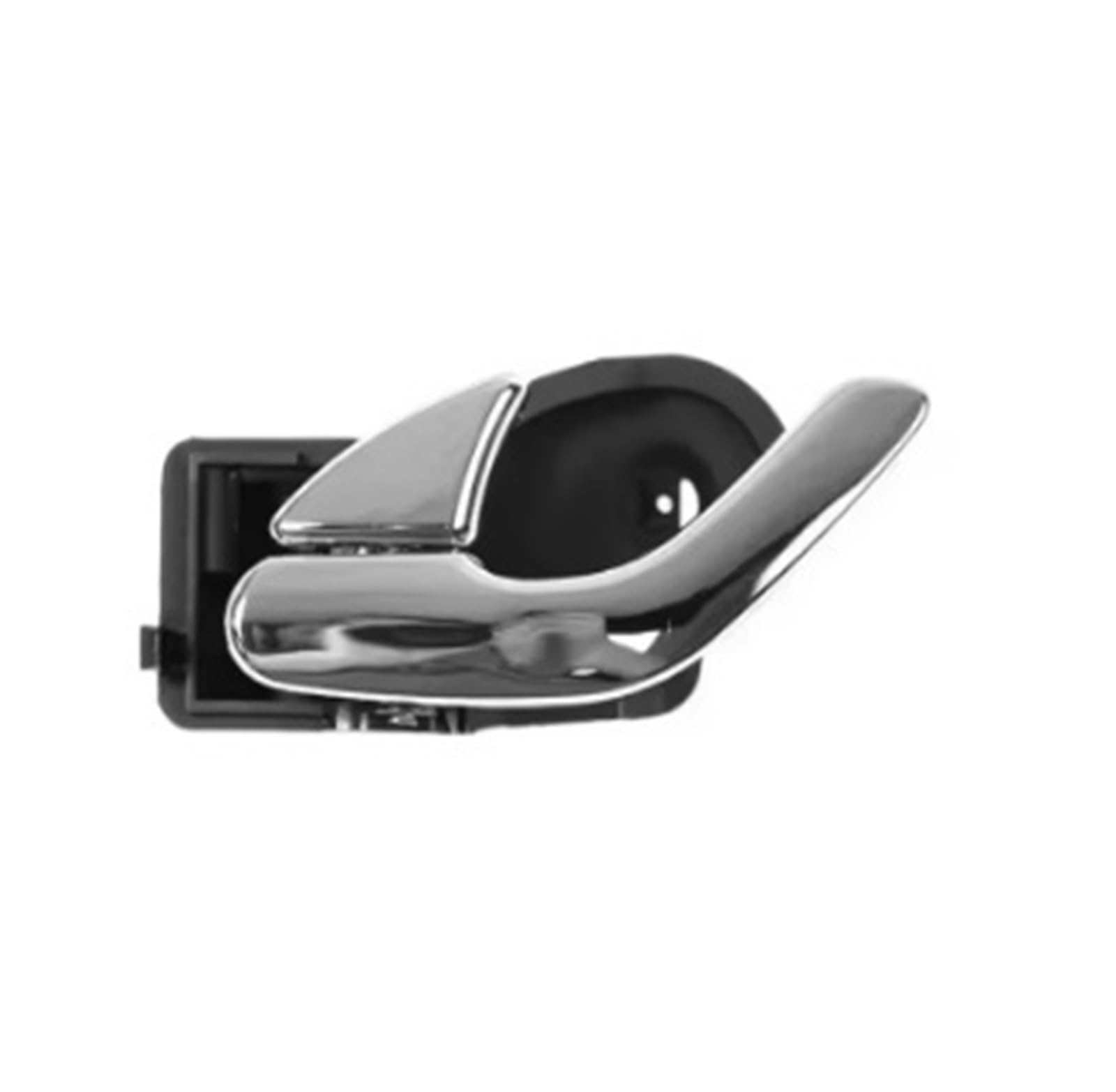 FHCBUTAE Chrome Left Right Inner Door Handle Interior Trim Panel for Ford for Escape for Kuga BA ZA ZB ZC 2003 2004 2005 2006 2007 2008 2009 2010 2011 2012(1pcs Left L)