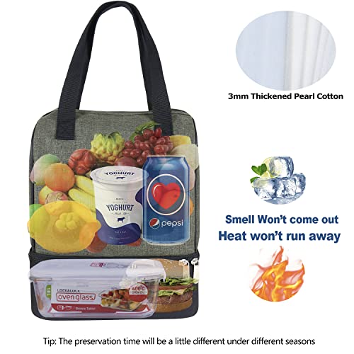 Ilome Insulated Cooler Lunch Bag For Lunch, Waterproof Lovely Canvas Lunch Bag, Perfect Size Lunch Bag For Lunch Box For Men & Women Work Picnic Or Travel…… #TOP2