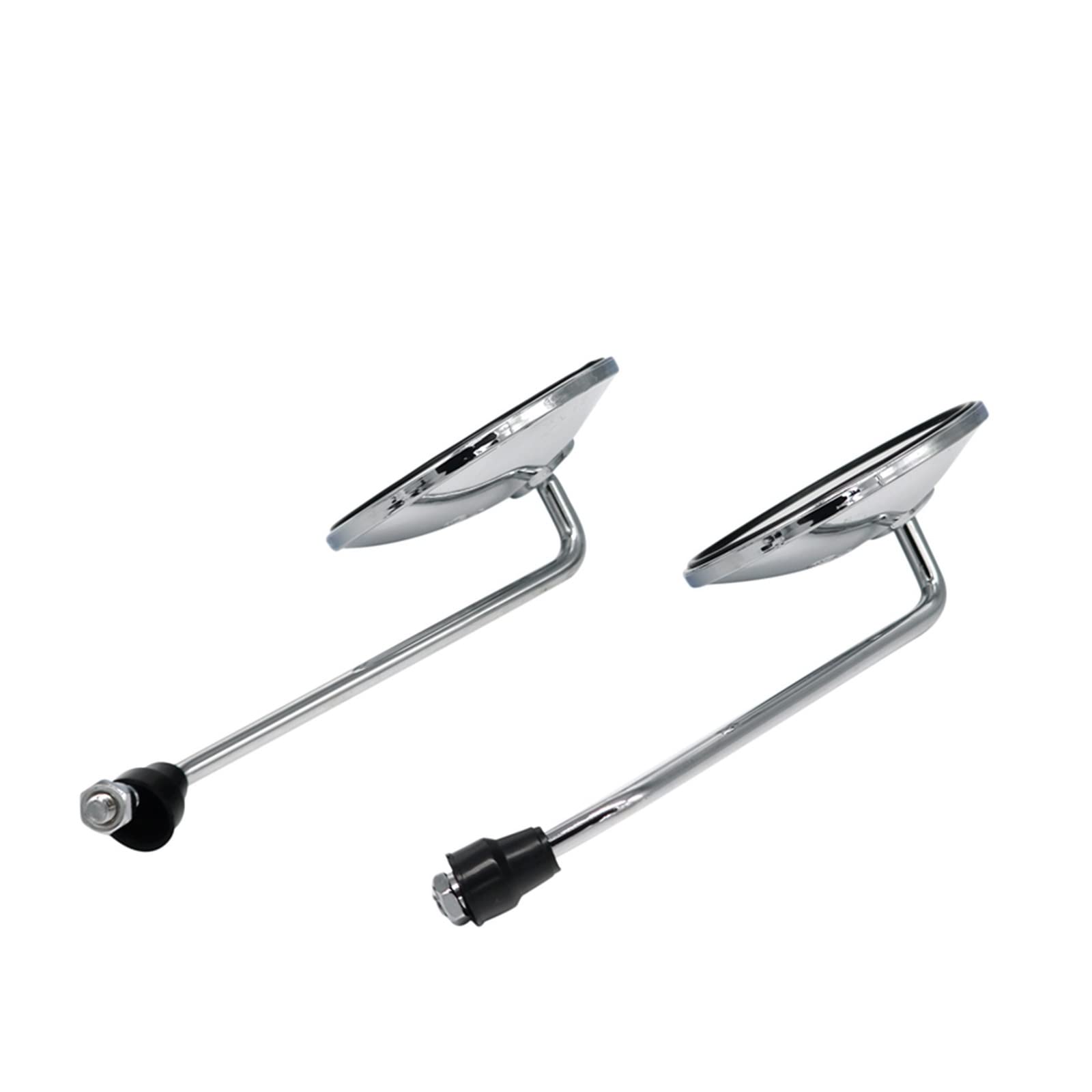 Specchietto retrovisore 8mm Rotondo Universale per Motocicletta Argento specchietto retrovisore per Bicicletta elettrica specchietto retrovisore Laterale per ciclomotore