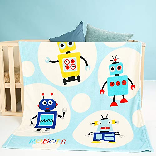 i-baby Large Baby Blanket Cozy Toddler Blanket Soft Nursery Crib Blanket Warm Kids