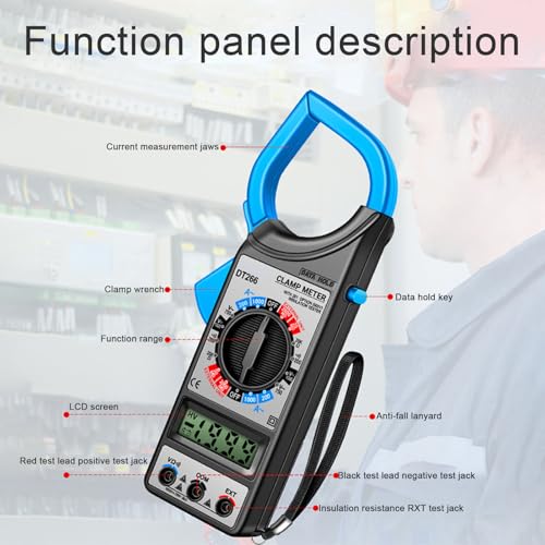 Testeur de tension AMP numérique et outils électriciens à mâchoire