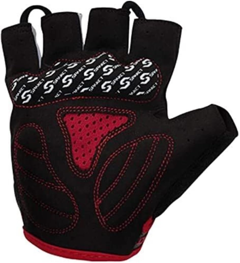 Guantes de jardinería, Guantes de Motocicleta, Tela Lycra Resistente y Duradera, Guantes Blancos Negros, for Ciclismo(S)