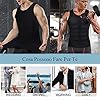 CHUMIAN Maglietta Compressione Uomo Canotta Contenitiva Snellente Intimo Modellante Dimagrante Fascia Pancia Sportivo Fitness Canottiera (Nero, XXXL) #5
