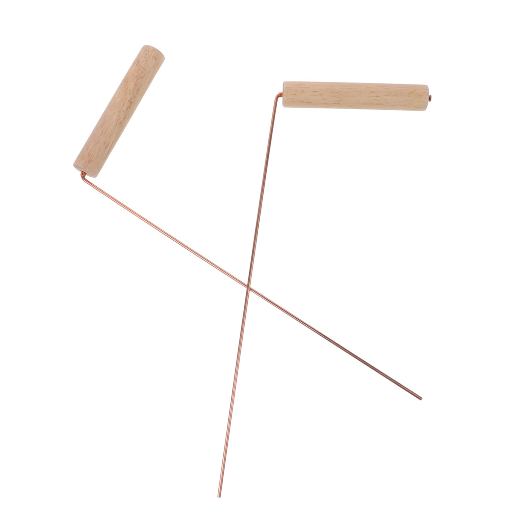 SOLUSTRE 2pcs Brass Prospecting Rods Ghost Divination Rod Kit Outdoor Divining Water Detection Portable Dowling and Witching