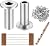 CKE 80 Pack T316 Stainless Steel Protector Sleeves for 1/8" Wire Rope Cable Railing, DIY Balustrade T316 Marine Grade, Come with A Free Drill Bit