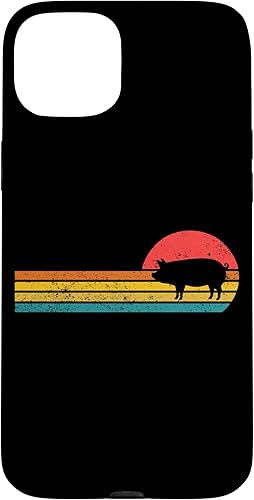 Vista 19 de iPhone 12 mini Retro Vintage Sunset Cute Show Pig Lover Case