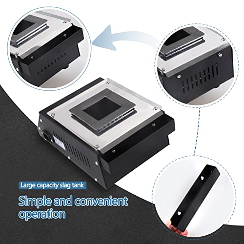 Image of Solder Pot Lead-Free Titanium Solder Pot for Welding Double Digital Display Capacity 2.3kg 500W 30~600C