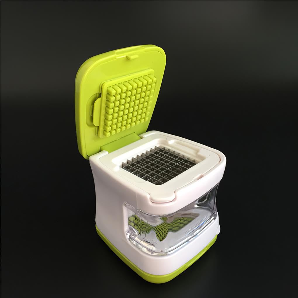 Juego de 10 cubos de acero inoxidable para prensar ajos, herramienta de cocina, trituradora manual con contenedor de almacenamiento, para cocinar en casa, restaurante