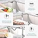 AVSIILE Brushed Nickel Kitchen Faucets with Pull Down Sprayer & Soap Dispenser, Single Hole & Handle, Pull Out Tap, Waterfall Stainless Steel Sink Faucet for Farmhouse Camper Laundry Rv Bar