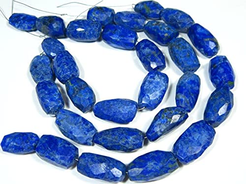 Lapis Lazuli en fil de grosses pierres facettées pour création inspirée