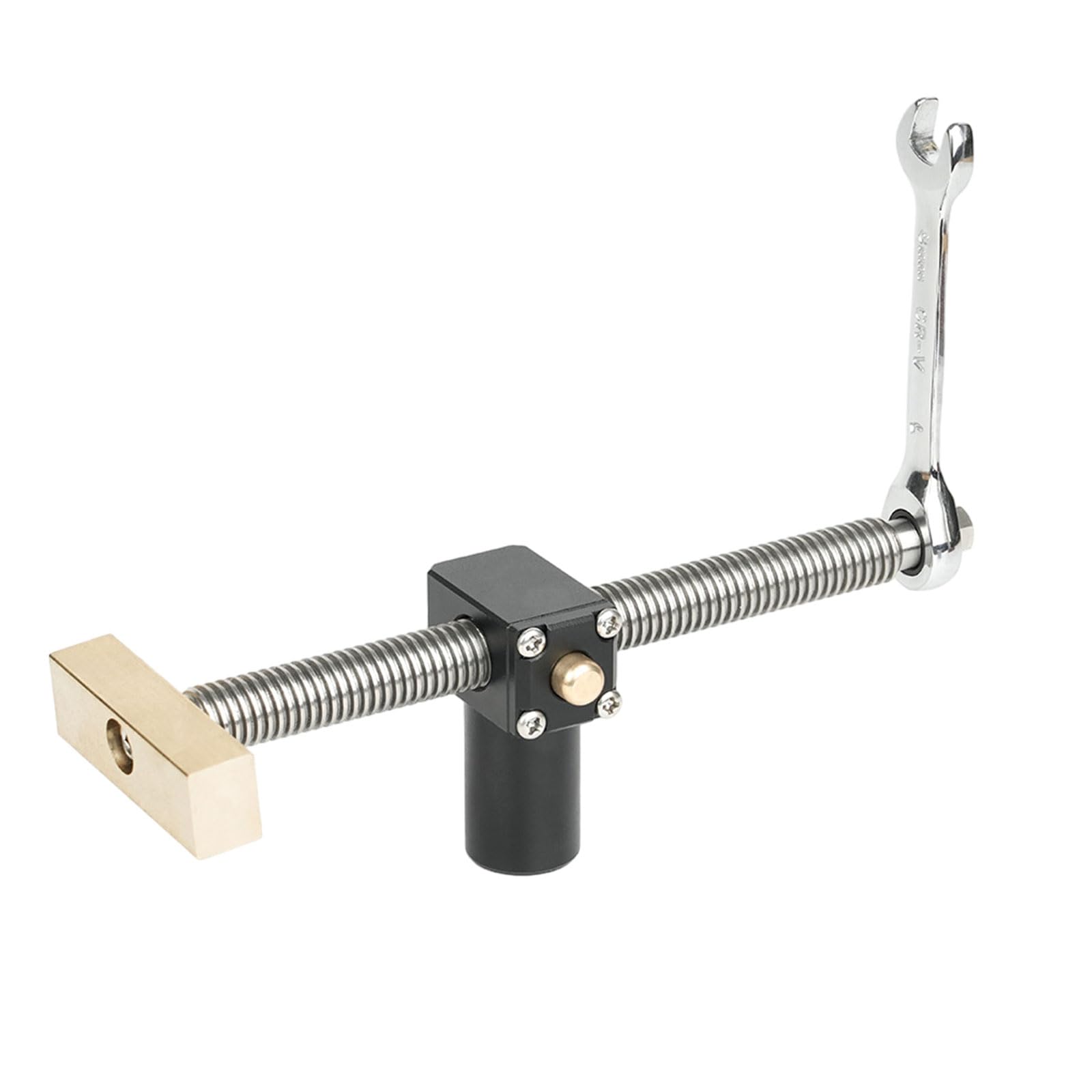 Woodworking Desktop Clip Fast Fixed Clip Clamp Brass Fixture Vise for 19 / 20mm Dog Hole Joinery Woodworking Benches Tools Stable for