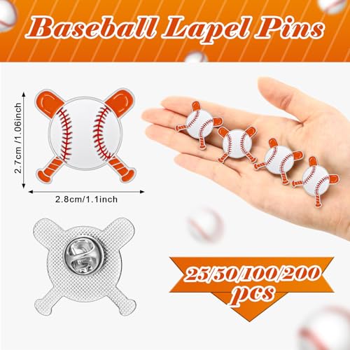 Image of Tondiamo Sports Ball Lapel Pin Bulk Baseball Football Softball Tennis Brooch for Team Training Backpack Hat Cloth Accessories