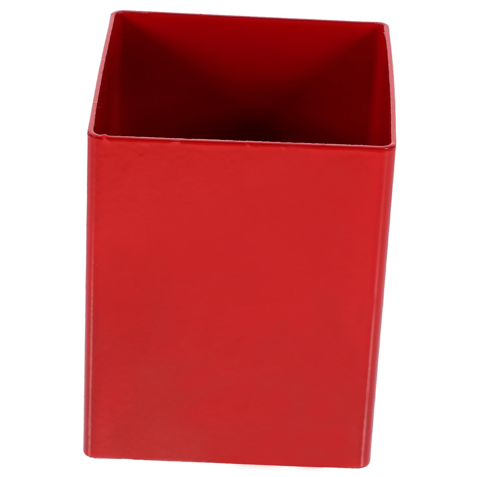 Artibetter 3 Pièces porte-stylo en métal Papeterie Se maquiller Porte-papiers pot à crayons Stylos porte-crayons pour bureau support de stylo de style simple rouge