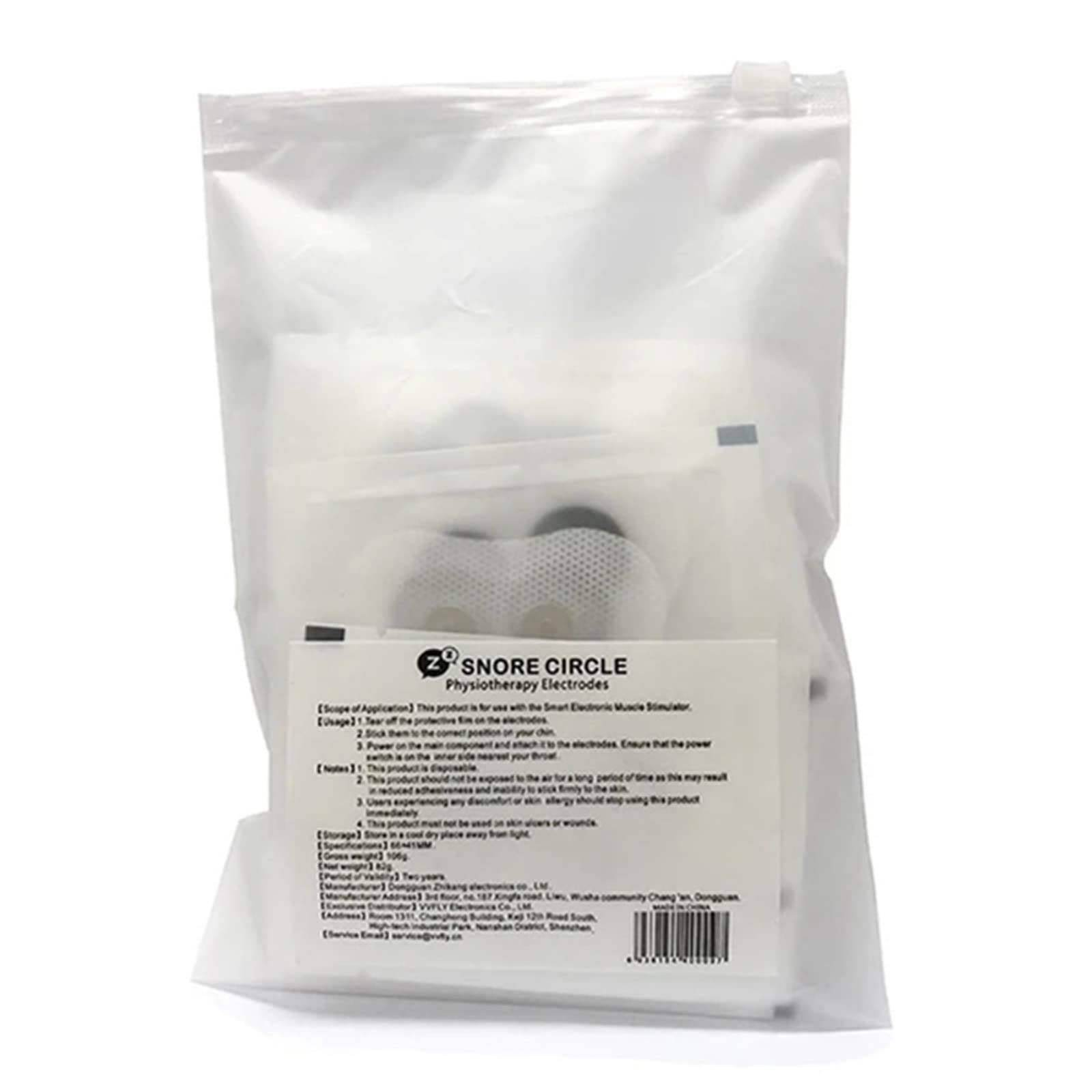 Strisce conduttive Adesivi magnetici a Scatto, Cuscinetti autoadesivi elettrodi in Gel for Dispositivo Anti-Sonno Intelligente Snore Circle(100PCS)