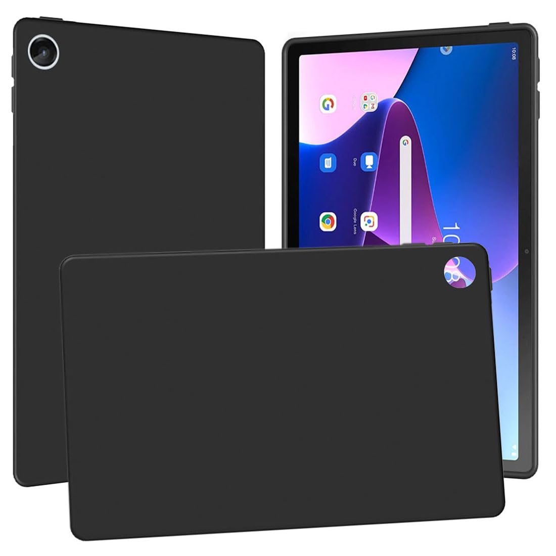 Zaoma Matte Design Soft Silicon Back Case Cover Compatible for Lenovo Tab M10 FHD 3rd Gen 10.1 inch (25.65 cm) Model TB328FU / TB328XU Tablet - Black (B0CMQQ551C) Amazon Price History, Amazon Price Tracker