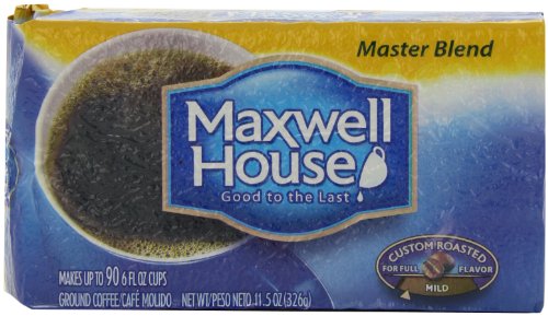 Image of Maxwell House Master Blend Ground Coffee, 11.5-Ounce Bags (Pack of 12)