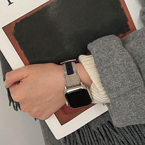 YiGuoTech Sport Band, Compatible with Apple Watch Series 9 and iWatch Series 8/7/6/5/4/3/2/1/SE, 38mm-41mm Width, 5.6"-7.1" Wrist, Premium Leather Material by YiGuoTech - Used condition - Image 2
