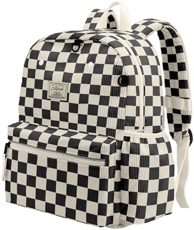 atgark Corduroy Kids Backpack for Boys Girls 6-10: Backpacks for Elementary Kindergarten 15” H Fit Folder